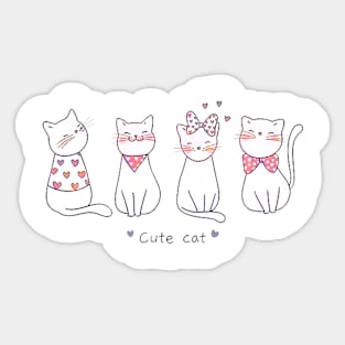 Cute Cat Sticker